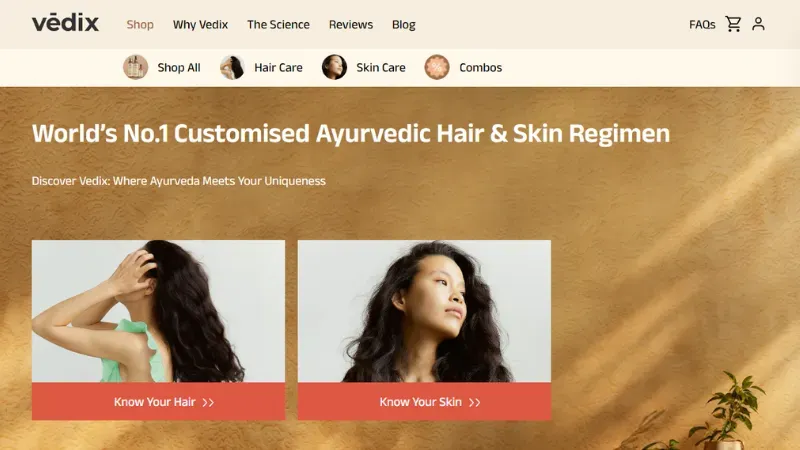 Vedix - Ayurvedic haircare and skincare regimen