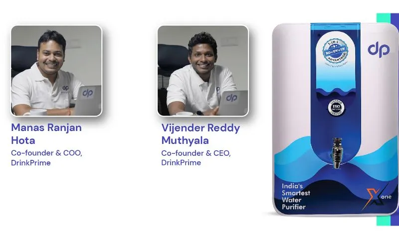 Subscription-based reverse osmosis (RO) water supplying startup, DrinkPrime has raised Rs 60 Crore in a mix of debt and equity funding round from various marquee investors.