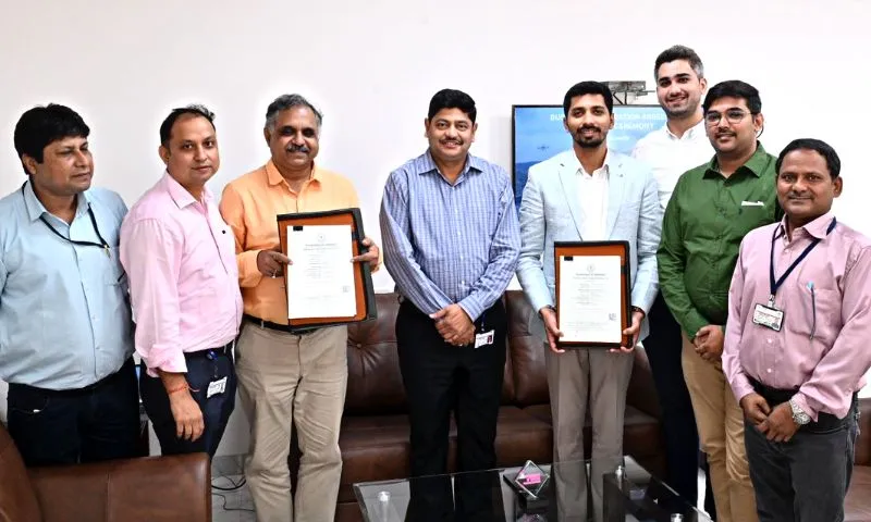 Tata Steel has signed a Memorandum of Understanding (MoU) to drone startup Aarav Unmanned Systems (AUS) to develop and offer end-to-end integrated drone solutions with a focus on efficiency, safety and productivity of open cast mining operations.