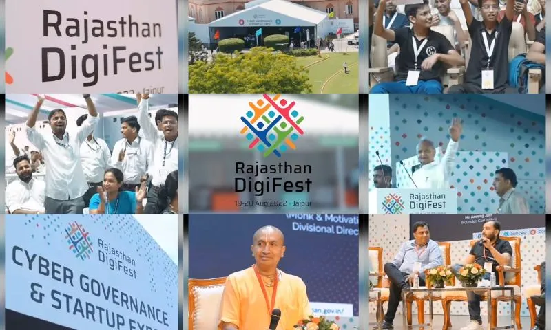 To promote startup innovation in the state, the two-day Rajasthan DigiFest 2022 of the Government of Rajasthan concluded on Saturday (August 20) at Birla Auditorium in Jaipur.