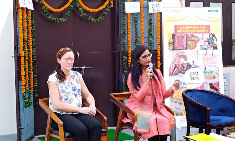 HCL Foundation, the CSR arm of HCLTech, launched the first-of-its-kind My E-Haat Display Center in Noida, UP, India. Dr. Nidhi Pundhir, Vice President and Director, HCL Foundation and Ms. Aoife Walsh, Senior Director, Global Thought Leadership, HCLTech inaugurated the Display Center.