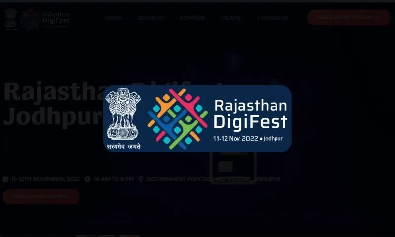 The Government of Rajasthan will conduct Rajasthan DigiFest 2022 on November 11 and 12, 2022, in Jodhpur, Rajasthan, to honour the entrepreneurial spirit and youth. The two-day multifaceted event's goals are to enhance engagement and cooperation with the government and the general public by bringing together youth, startups, investors, corporate partners, and academia on one stage.