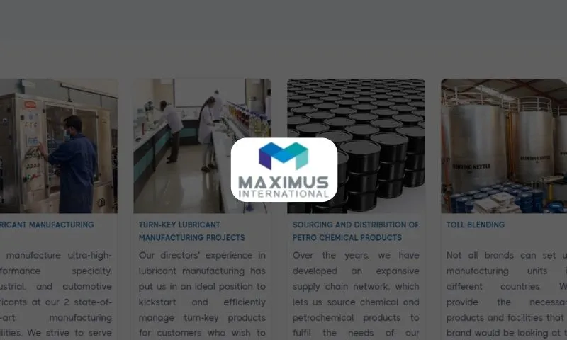 Maximus International Limited Website