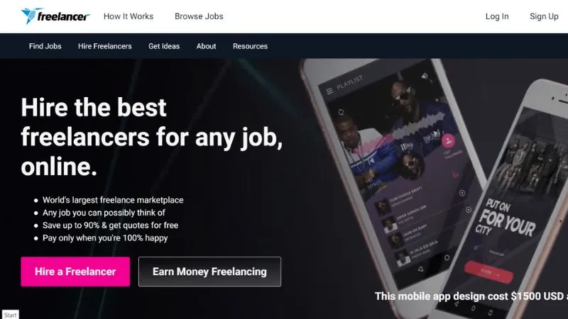 Freelancer - An Australian freelance marketplace website