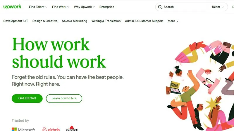 Upwork - Connects businesses with independent professionals and agencies around the globe
