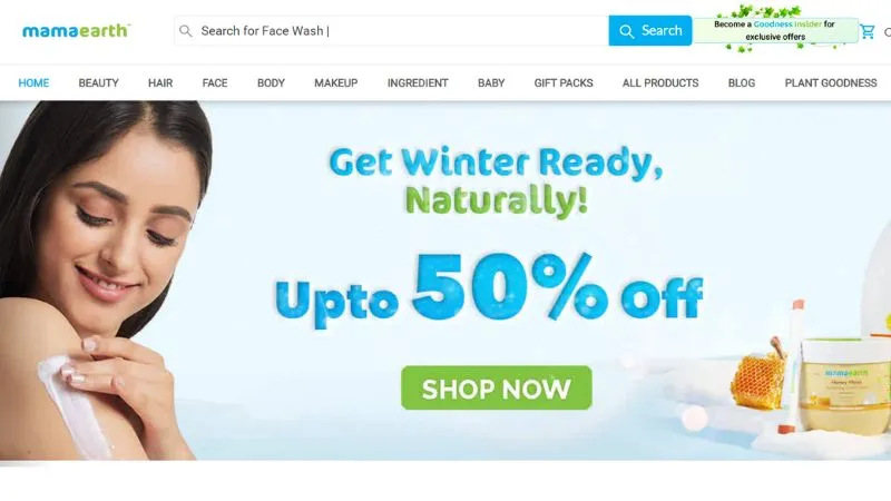 Mamaearth - E-commerce platform