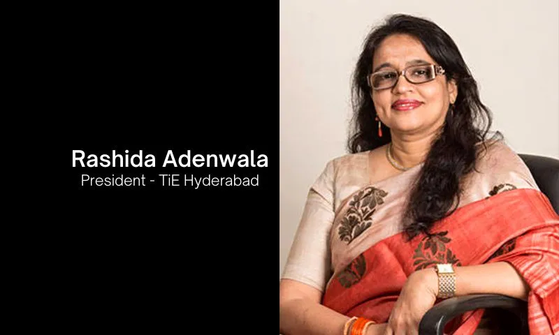 TiE Hyderabad, the global entrepreneur network, announced Rashida Adanwala as the new president, the first woman to hold the position for the year 2023.