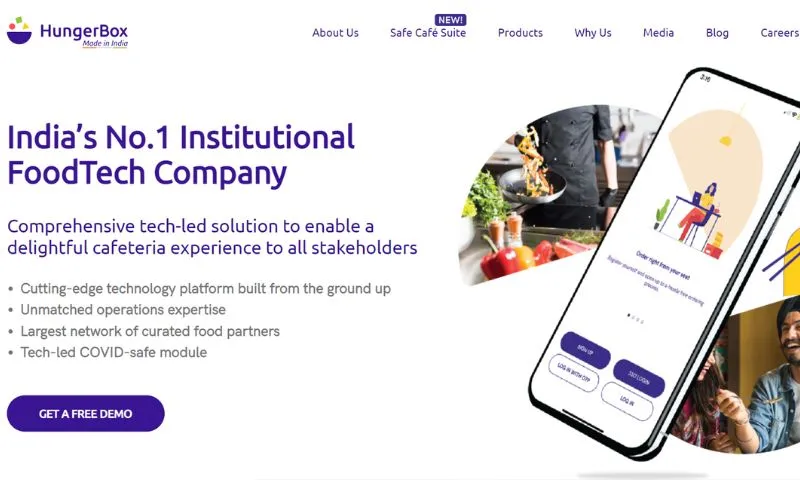 HungerBox is India's leading institutional food tech company. The Startup was founded in 2016 by industry veterans Sandipan Mitra and Uttam Kumar.
