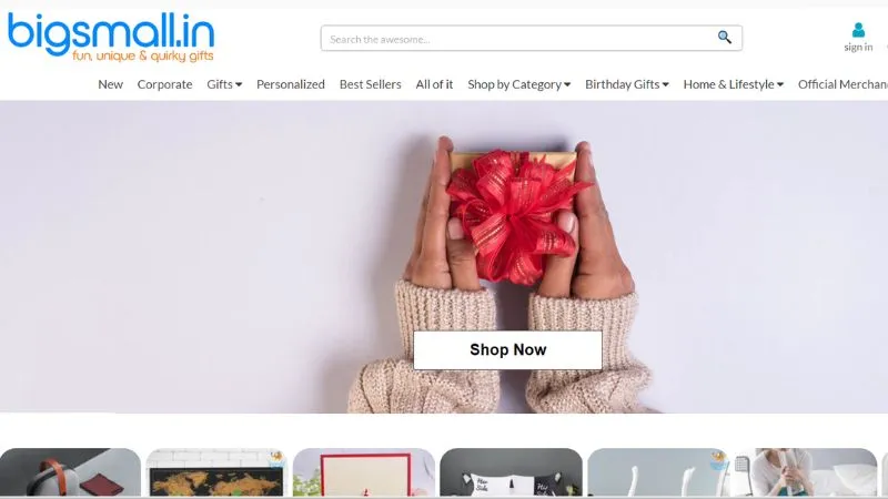 BigSmall is also one of the leading Industries in the Gifting Sector, They help you gift your loved ones.