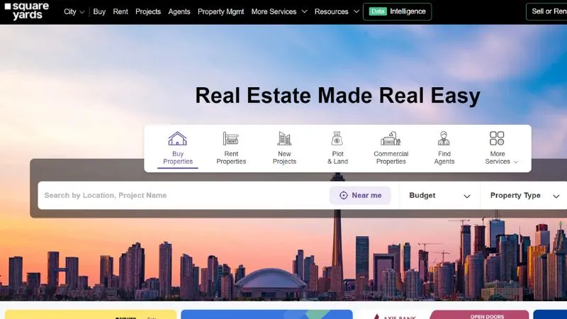 Square Yards - India’s integrated platform for Real Estate & Mortgages