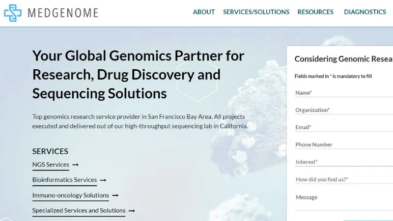 MedGenome, was established in 2013 by Sam Santosh. It strives to offer customised genetic tests and medications.
