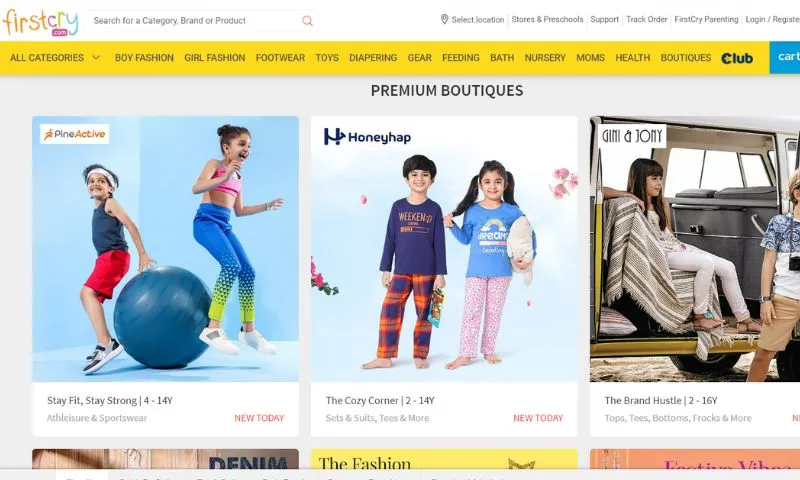 FirstCry is a comprehensive e-commerce platform that provides a wide selection of baby and children's products from over 6,000 brands, offering over 200,000 items across categories such as diapering, toys, clothes, accessories, and more.