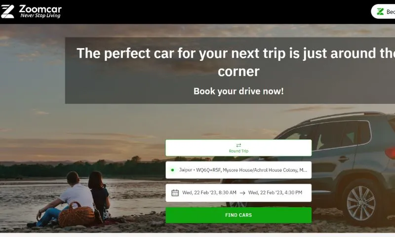 Zoomcar is a car rental company based in Bangalore that offers self-drive services.