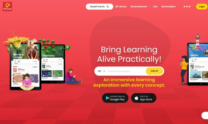 Practically is a STEM education platform. Subbarao Siddabattula, Charu Noheria, and Ilangovel Thulasimani launched it in 2018.
