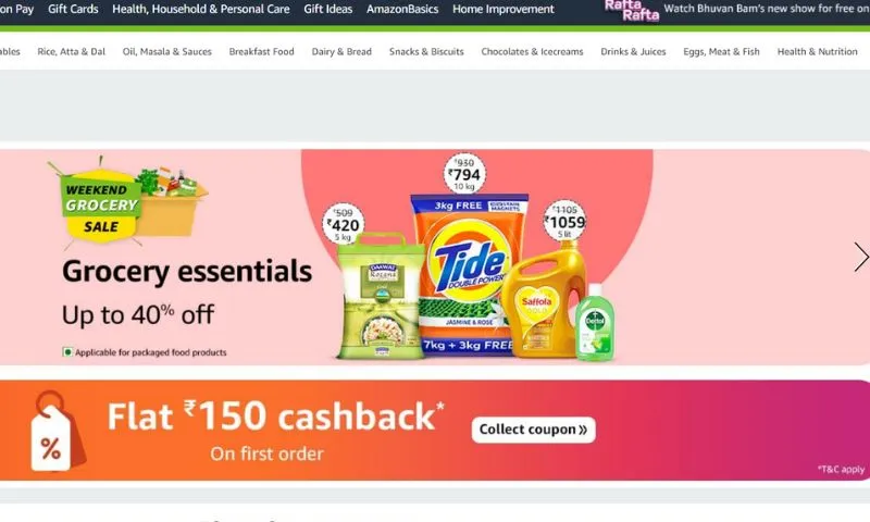 Amazon Fresh - An amazon's online grocery store