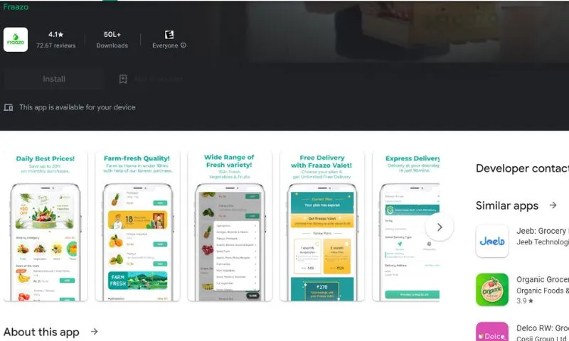 Fraazo - An online retailer of fresh vegetables and fruits