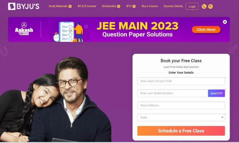 BYJU's - Online tutoring and coaching firm