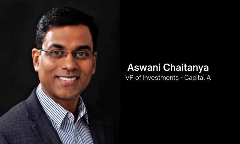 Aswani Chaitanya has been appointed as the Vice President of Investments for Capital A, a venture fund for early-stage ventures. He will make investments and develop Capital A's portfolio management team in his new position.