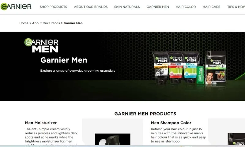 Garnier Men - Well-known men's face wash brand