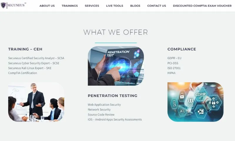 Secuneus Technologies is a cyber-security firm with its headquarters in India that is independent and registered.