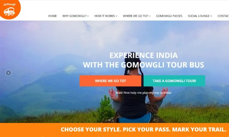 goMogli is a travel startup that brings the concept of hop-on-hop-off buses. Its name is inspired by the fictional character Mowgli from The Jungle Book. The company has a fleet of buses in various states; Travelers can easily buy passes for a few days.