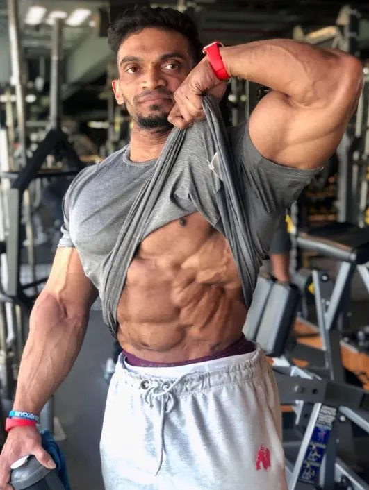 Sunit Jadhav is an Indian body builder
