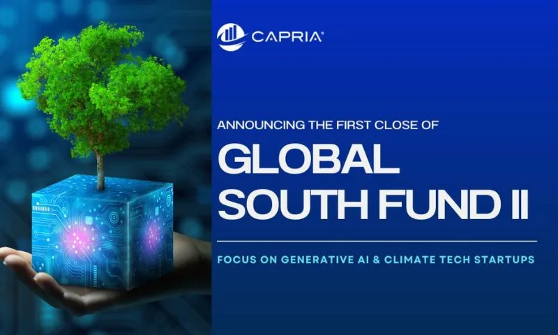 Leading Global South-focused venture capital firm Capria Ventures announces the first closure of its target USD 100 million funds. In the entrepreneurial hotspots of India, Southeast Asia, Latin America, the Middle East, and Africa, the new fund will concentrate on funding 20-25 tech startups.