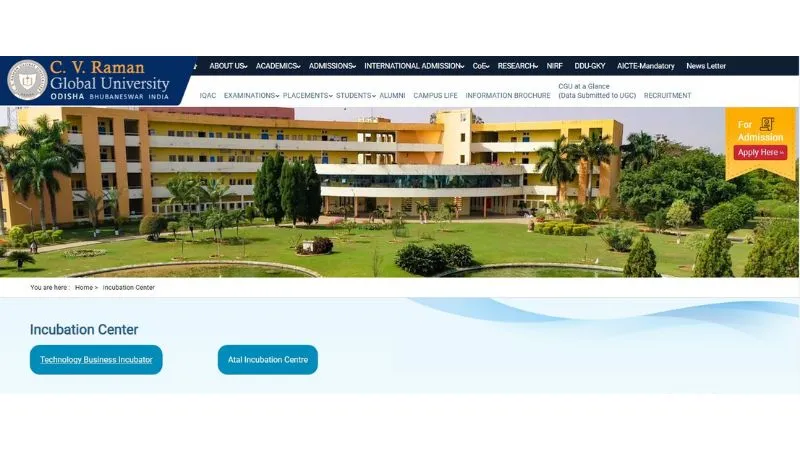 CVRCE which is known as CV Raman College of Engineering is situated in Bhubaneswar. The college starts this incubation center to promote the entrepreneurship environment in their students as well as faculties. Students and teachers can access a range of tools and services from EDIC to develop their business concepts and start profitable businesses. They include networking possibilities, coaching, training, mentoring, access to money, and incubator facilities.