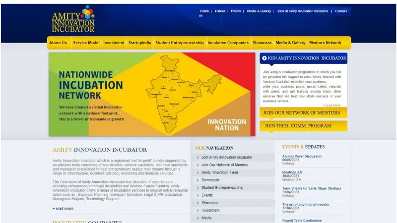 Amity Innovation Incubator is a part of Amity University Chhattisgarh. It is a private university offering various programs in various fields such as undergraduate, postgraduate and doctoral programs. The main objective of Amity is to establish this incubation center to encourage entrepreneurship and innovation among students, faculty and the wider community.