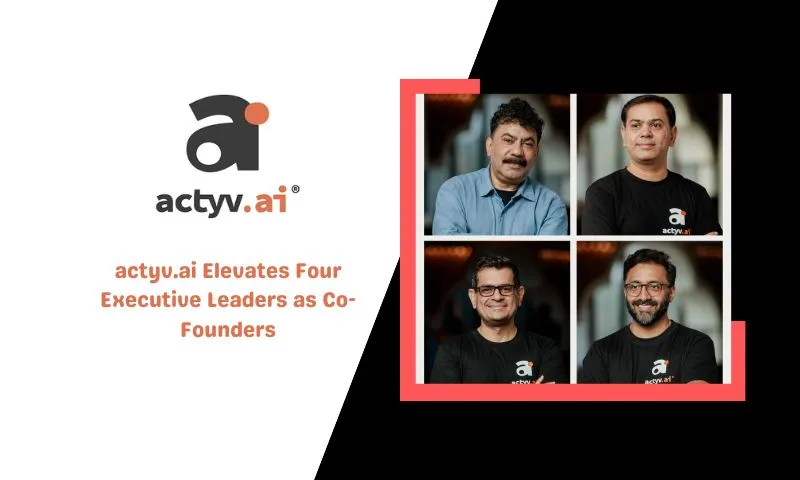 In a rare move among start-ups, actyv.ai, the Singapore-headquartered category creator in the Enterprise SaaS with embedded B2B BNPL and insurance space, has announced the elevation of four members of its executive leadership team as Co-founders. These include Ambarish Ojha, EVP – Customer Engagement, Arunprasad Ram, VP – Product & Engineering, Chandru Sambasivan, Head of Marketing & Business Development and Sumit Khaneja, President – Business, Banking & Partnerships. 