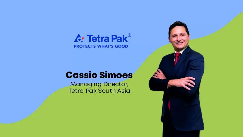 Tetra Pak, a leading food processing and packaging solutions company, is pleased to announce the appointment of Cassio Simoes as Managing Director of its South Asia Markets. Simoes will be taking over the role effective from June 1, 2023, succeeding Ashutosh Manohar who will retire, following an illustrious corporate career of over four decades, including a 20-year stint at Tetra Pak.