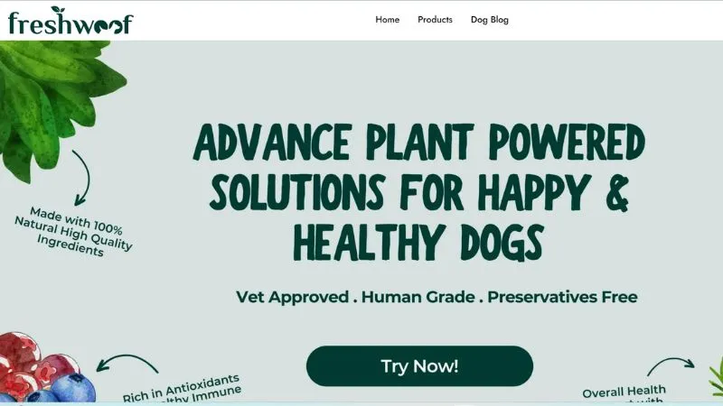 Jaipur-based FreshWoof was founded by Saakshi Sharma and Tejwinder Singh in 2019. It specializes in providing home-style, hand-cooked complementary dog food made from 100% natural, human-grade, high-quality, meatless, and wholesome ingredients, including organic seeds.