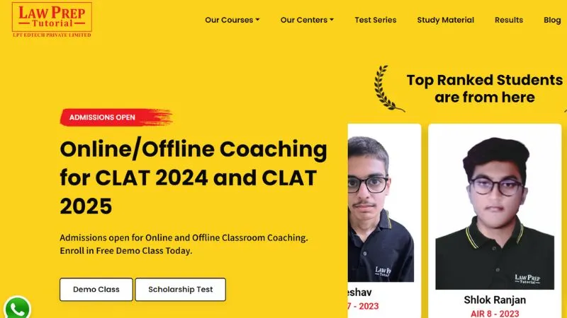Law Prep an institute for CLAT coaching, was founded by Mr. Sagar Joshi to offer authentic support to students preparing for the CLAT exam. In 2019, Law Prep achieved remarkable success by surpassing its own previous year's results.