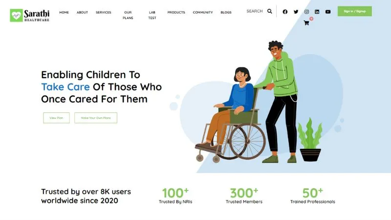 Jodhpur-based health tech startup Saarthi Healthcare was founded in 2020 by Lavender Singh Rathore, Amol Bagul, and Aditi Poyam.