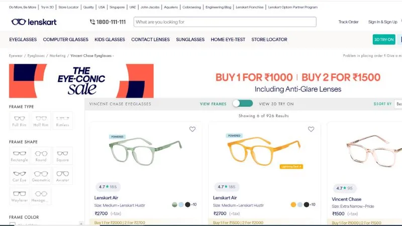 Top 20 Best Startups in Delhi | Lenskart