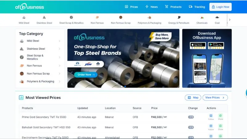 OfBusiness - A Gurugram based new-age B2B commerce and fintech startup