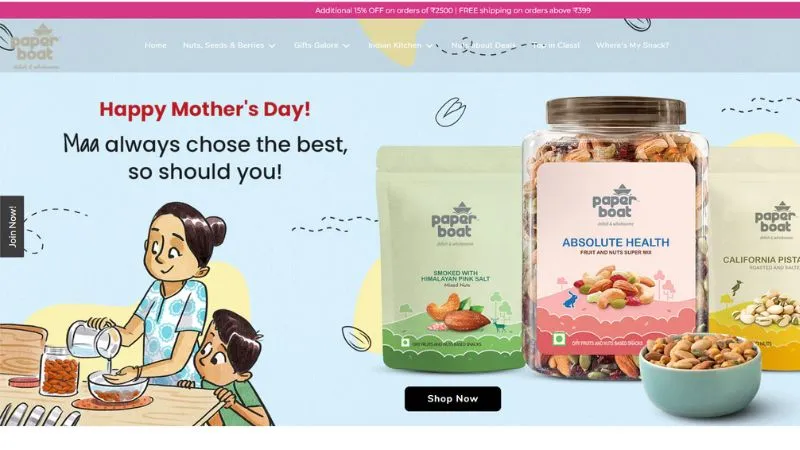 Paperboat - A brand of traditional Indian beverages and foods produced and marketed by Hector Beverages
