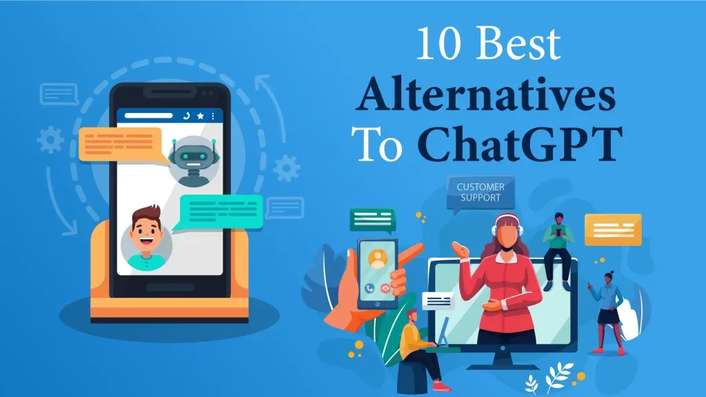 Google Bard, Microsoft’s Bing Chat, Jasper.ai, Claude, ChatSonic, NeevaAI, YouChat, Perplexity, Elicit, Learnt.ai are the 10 Best Alternatives To ChatGPT.
