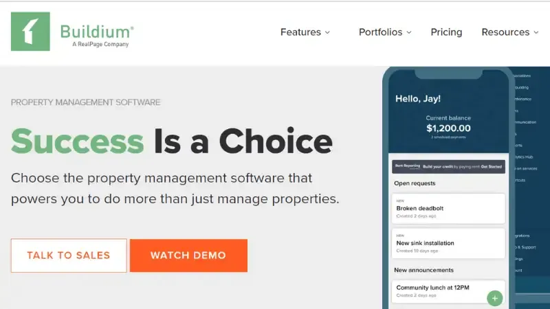 Buildium founded in 2004 is a full-featured software, that handles any type of property management tasks. The Platform comes with user user-friendly interface that simplifies several tasks. I help manage vacancies and organize accounts. 