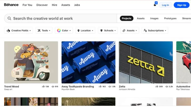 Behance - Behance allows creative Professional