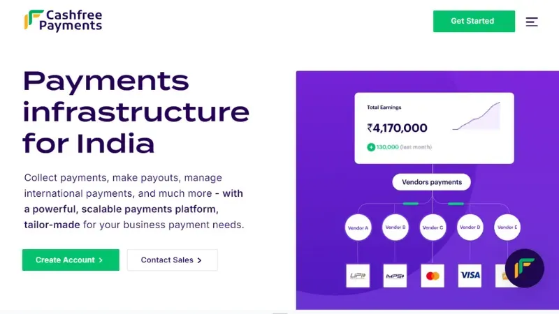 Cashfree - Best Payment Gateways for Business