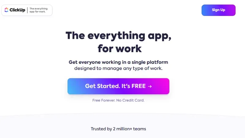 Clickup - Central Hub for Project Management