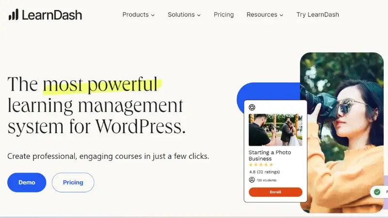 LearnDash - Online education platform as a word press platform