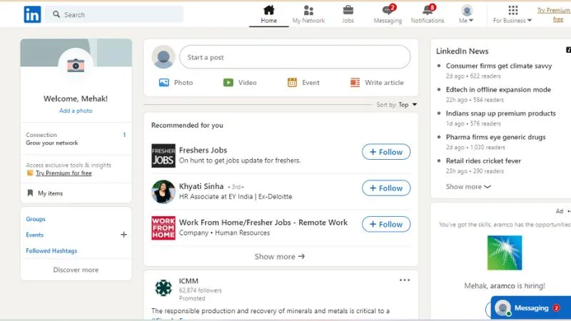 LinkedIn - Professional Social Networking site