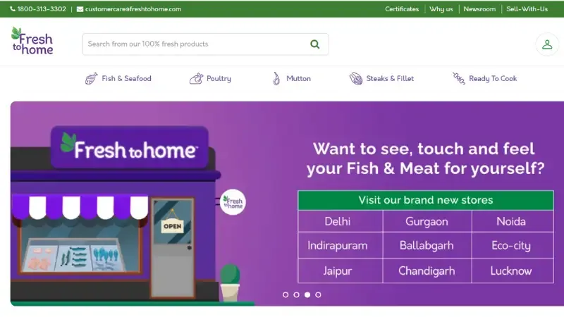 Fresh to home is a cutting edge online retailer that focuses on the exchange and doesn't step delivery of fresh fish, bees and chicken while taking into account the taste and schedules of its clients. Fresh to home, which predominantly serves metropolitan areas, takes pleasure in providing items free of chemicals and antibiotics in keeping with its dedication to high quality and wholesome options. 