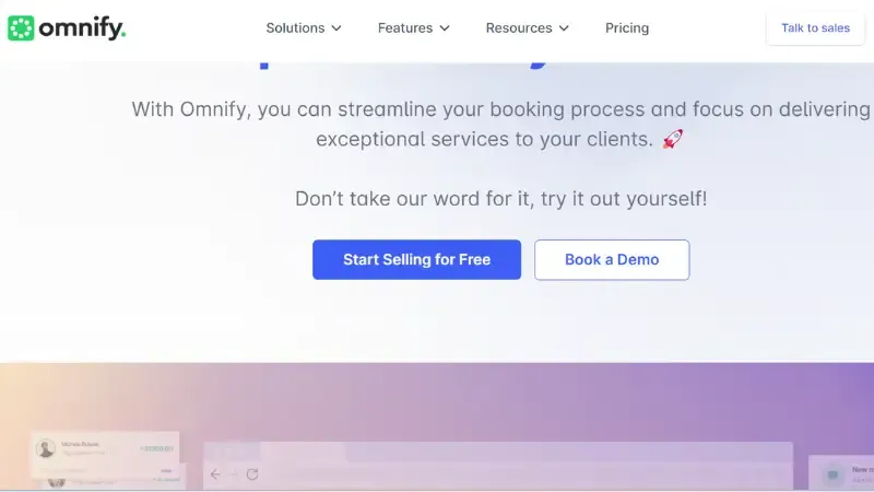 Using booking and scheduling tools , Omnify acts as an online centre to help businesses streamline their everyday operations. This cloud based software goes above and above by offering extra assistance in fields like CRM, staff and payment administration.