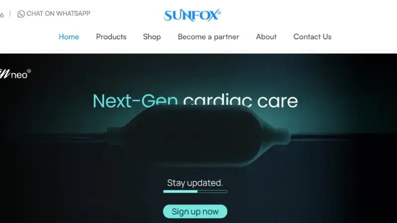 Sunfox Technologies is an ECG device manufacturer that was established in 2016 by Rajat Jain, Nitin Chandola, Sabit Rawat, and Saurabh Badola. 