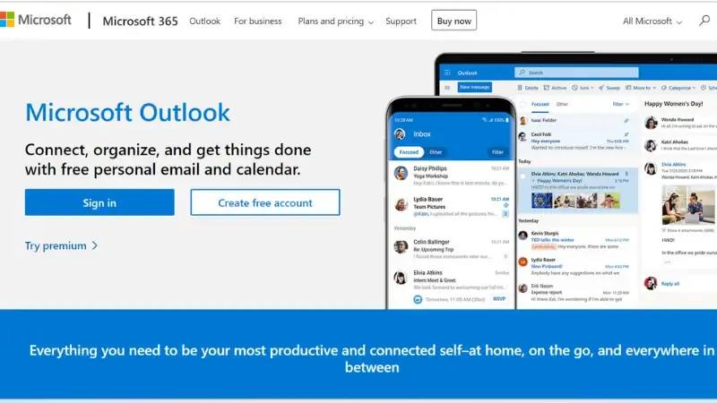 Microsoft Outlook - Information Management Software System