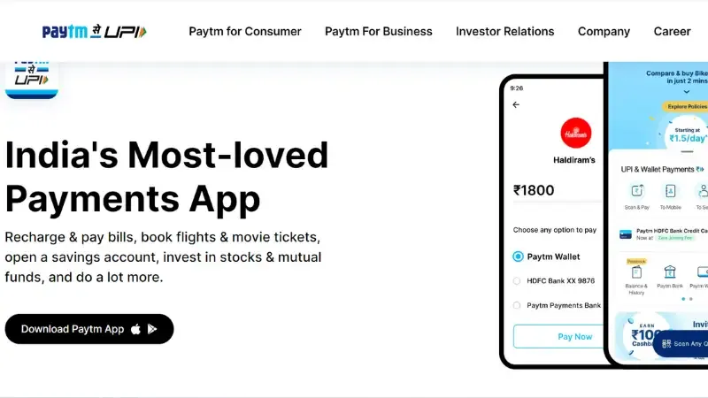 Paytm - Popular Service Providers
