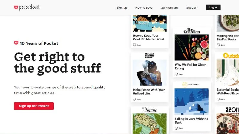 Pocket - Great tool for content curation